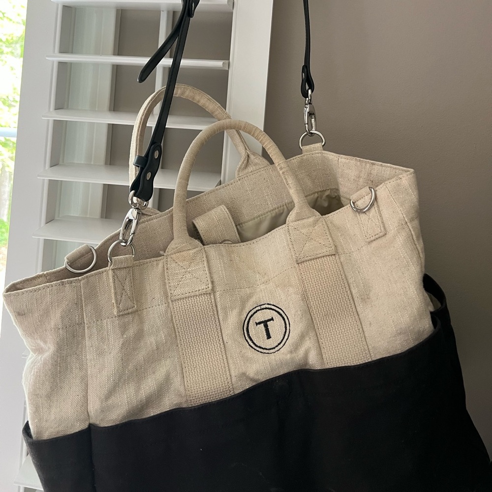 Pottery Barn “T” Embroidered Diaper Bag